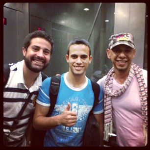Random #travelers: Fun to make new #friends on the road. These #brazilian guys from #riodejaneiro & #brasilia were just arriving in #nyc for a year of studying #abroad