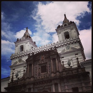 San Francisco #church, in #quito #ecuador. #religious #travel #instatravel #colonial #architecture #clouds