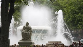 Plaza Las Delicias is the lovely central plaza in Ponce, Puerto Rico.