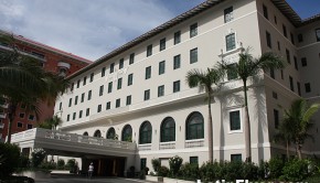 The facade of the Condado Vanderbilt Hotel in Puerto Rico dates to 1919.