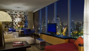 The Wow Suite at the W Santiago hotel offers great city views.