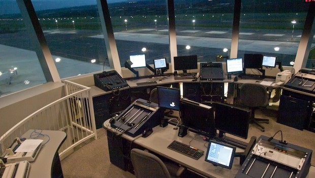 Inside the control tower at the new Quito airport