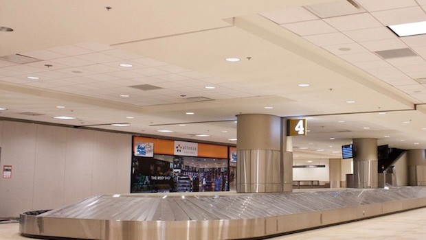 Baggage carousel at the new Mariscal Sucre airport in Quito, Ecuador