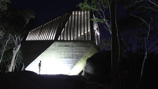 Dramatic after dark: The Sunset Chapel in Acapulco, Mexico.