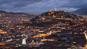 Historic downtown Quito, Ecuador, is a UNESCO World Heritage Site.