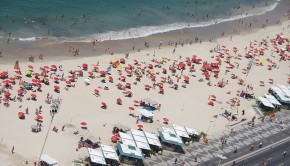 Both Copacabana (pictured) and Ipanema Beach attract gay travelers to Rio de Janeiro.