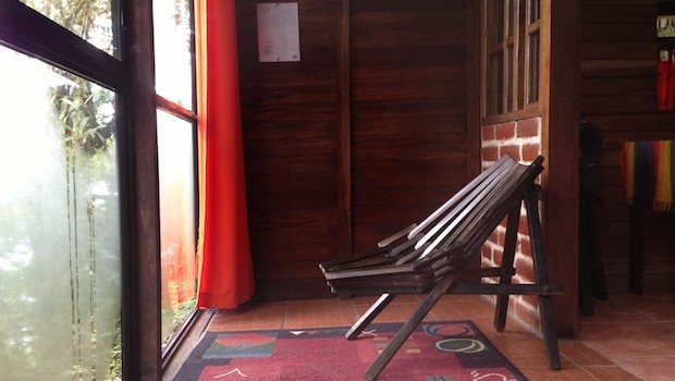 A place to relax in one guest room at Bellavista in Ecuador.