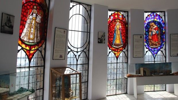 The small museum inside the Virgen del Panecillo, in Quito.
