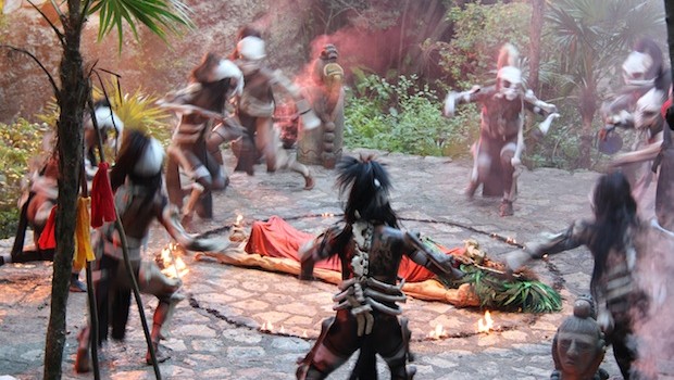 Dancers perform traditional Mexican cultural dances at Xcaret.