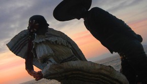 Mariachi sculptures on the Malecon in Puerto Vallarta, Mexico.