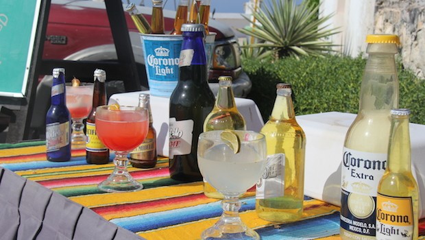 Lots of liquid refreshments on Isla Mujeres.