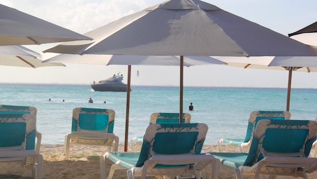 Beautiful Caribbean views at Playa Norte, on Isla Mujeres.