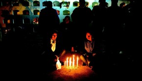 Dia de los Difuntos, a Day of the Dead type celebration in Ecuador.