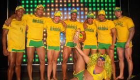 A World Cup-themed show at Le Boy, a gay bar in Rio de Janeiro.