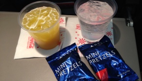 Delta Air Lines offered two rounds of free snacks on this Puerto Vallarta flight.