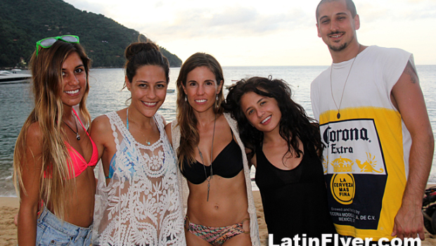 The Pacific Ocean is a dramatic backdrop for Chicos Yelapa Beach Club.