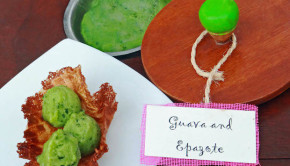 Guava and epazote sorbet, at Viceroy Riviera Maya hotel in Mexico.