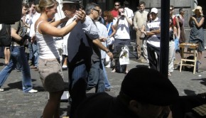 Tango on the streets of Buenos Aires.