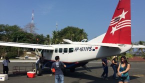 Air Panama Cessna Caravan airliner on Contadora Island, Panama.