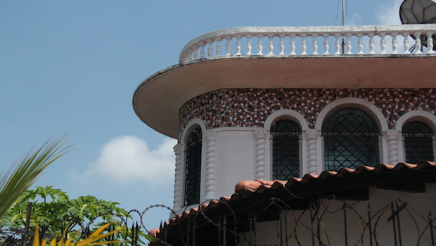 Beautiful residential architecture of Colon, Panama.