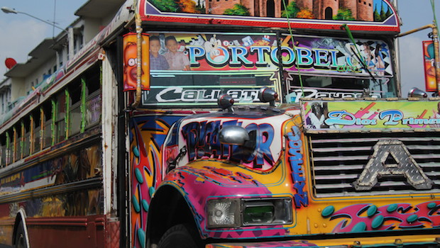 Diablo Rojo — a former U.S. school bus used for public transport in Colon.