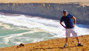 Mo Noubani of The Travel Box International at Paracas Natural Reserve in Peru.