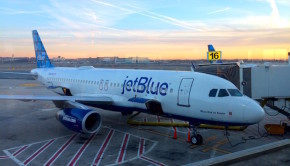 JetBlue Airbus A320 at JFK airport in New York City.