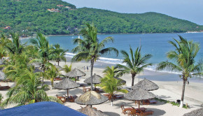 La Ropa Beach at Viceroy Zihuatanejo, in Mexico.