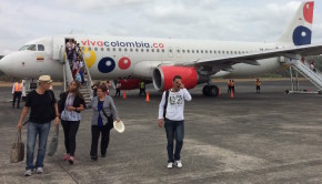 VivaColombia Airbus A320 at Panama Pacifico International Airport.