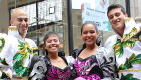 Bolivian dancers took the streets during the NYC Dance Parade.