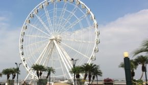 La Perla is a big observation wheel on the waterfront in Guayaquil, Ecuador.