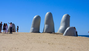 The Hand is a sculpture by a Chilean artist in Punta del Este, Uruguay.